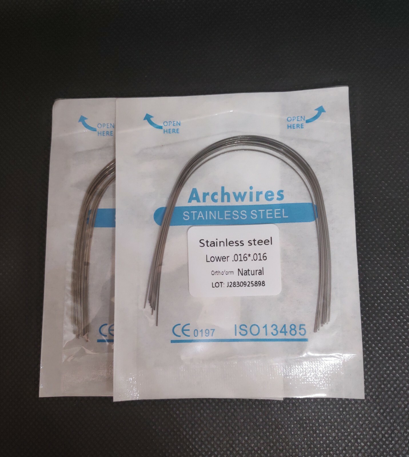10 Packs Dental Orthodontic Stainless Steel Arch Wires Rectangular Ovoid/Natural