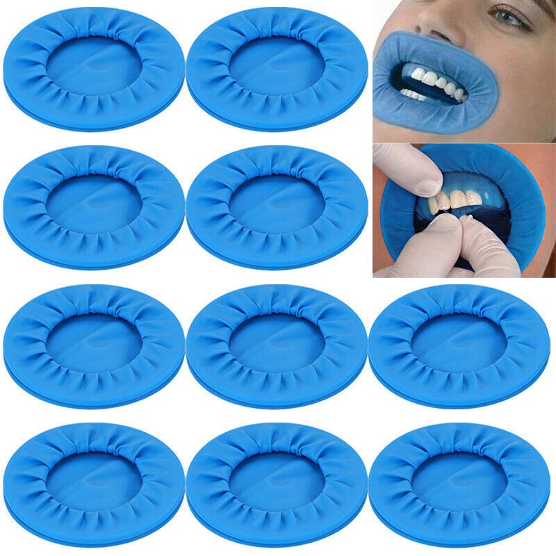 10Pcs Dental Disposable Sterile Rubber Dam Cheek Lip Retractor Opener Latex Free