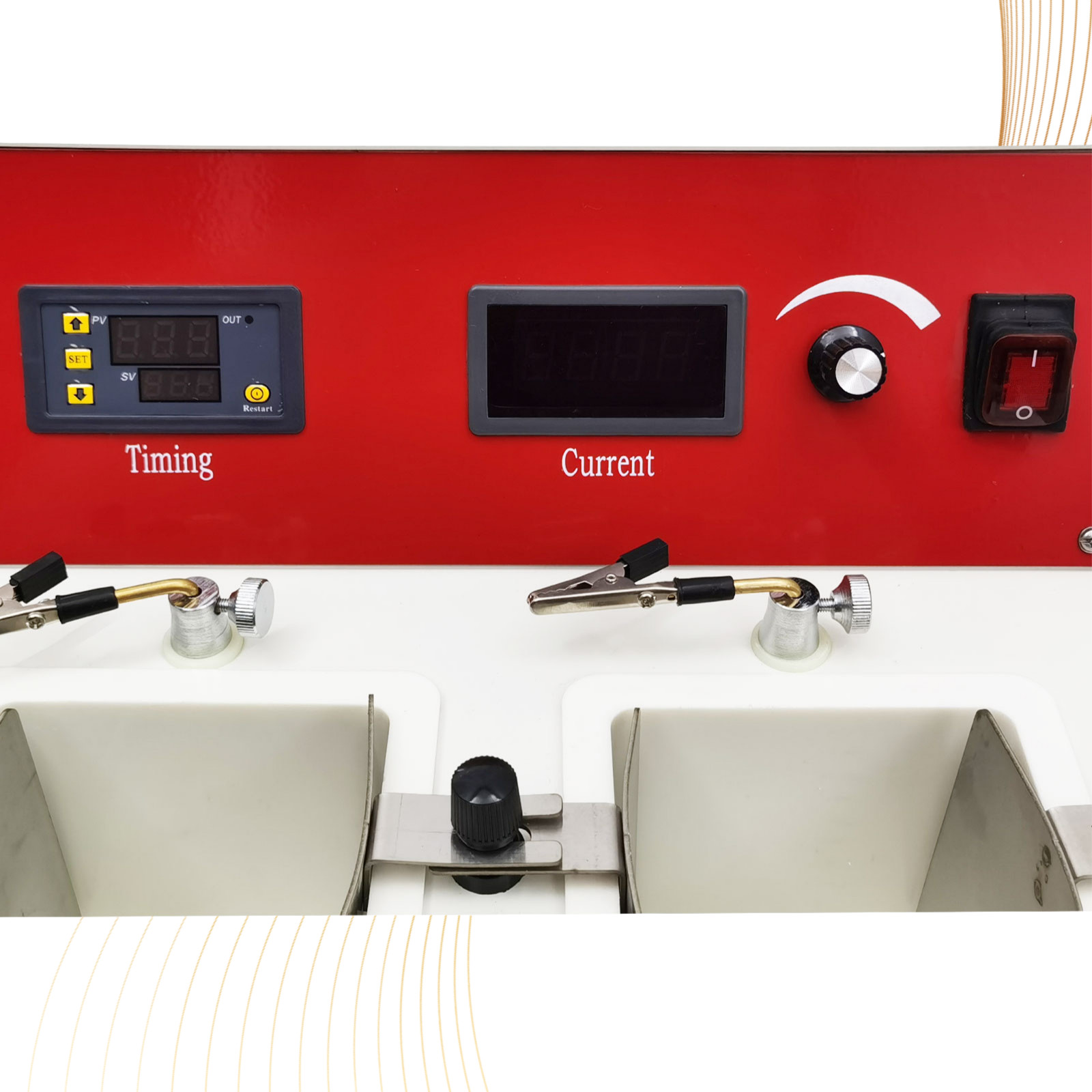 110V Dental Double Slot Electrolytic Polisher Denture Alloy Casting Machine