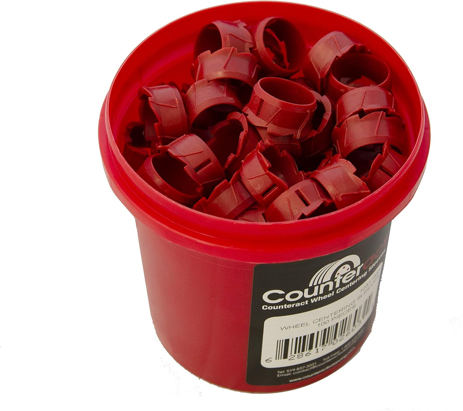 100 Pack 22mm Wheel Centering Sleeves for Perfect Fit and Stability