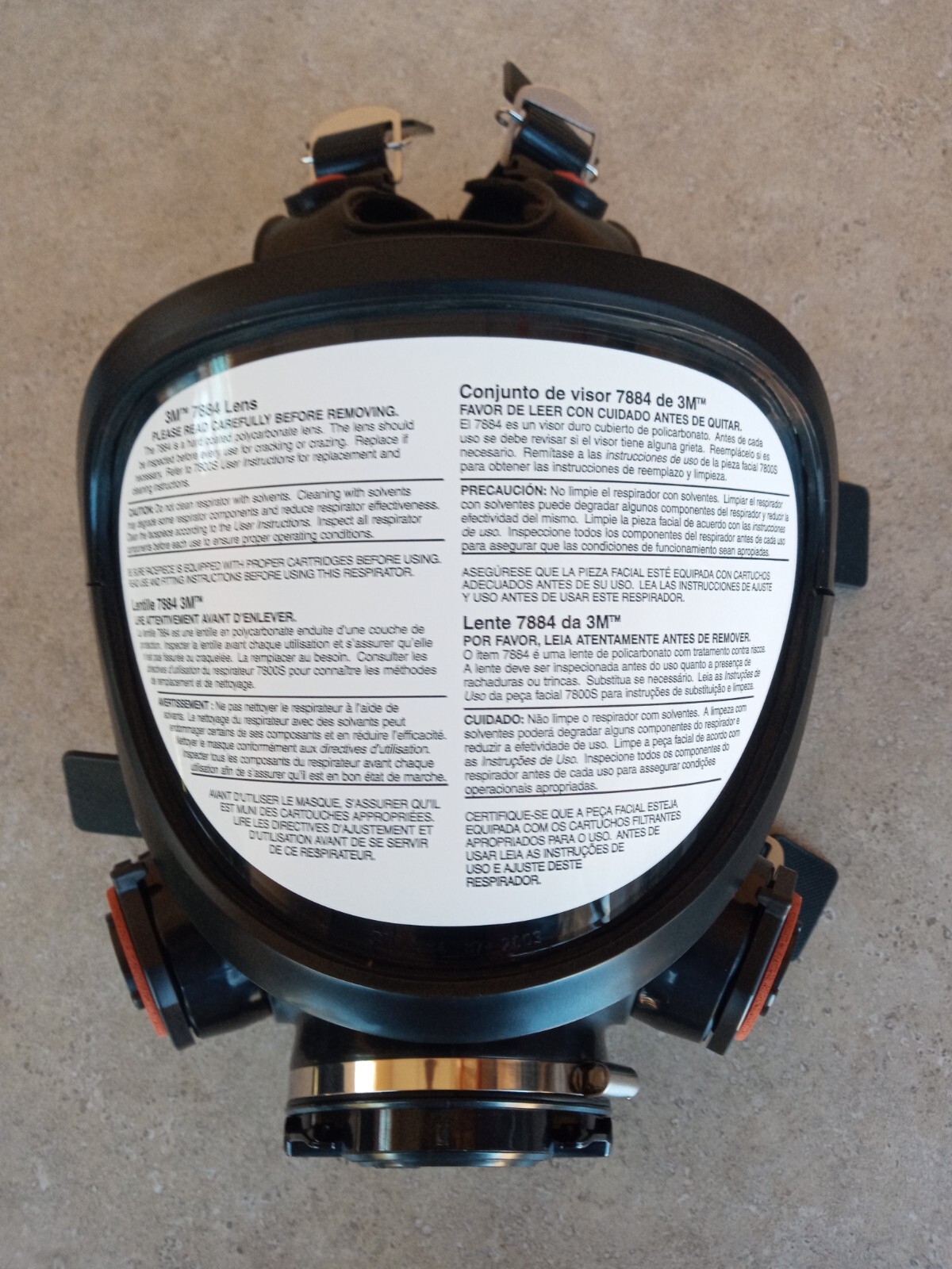 3M 7800S-S Full Facepiece/Gas Mask/Respirator Silicone Face Seal New Size Small