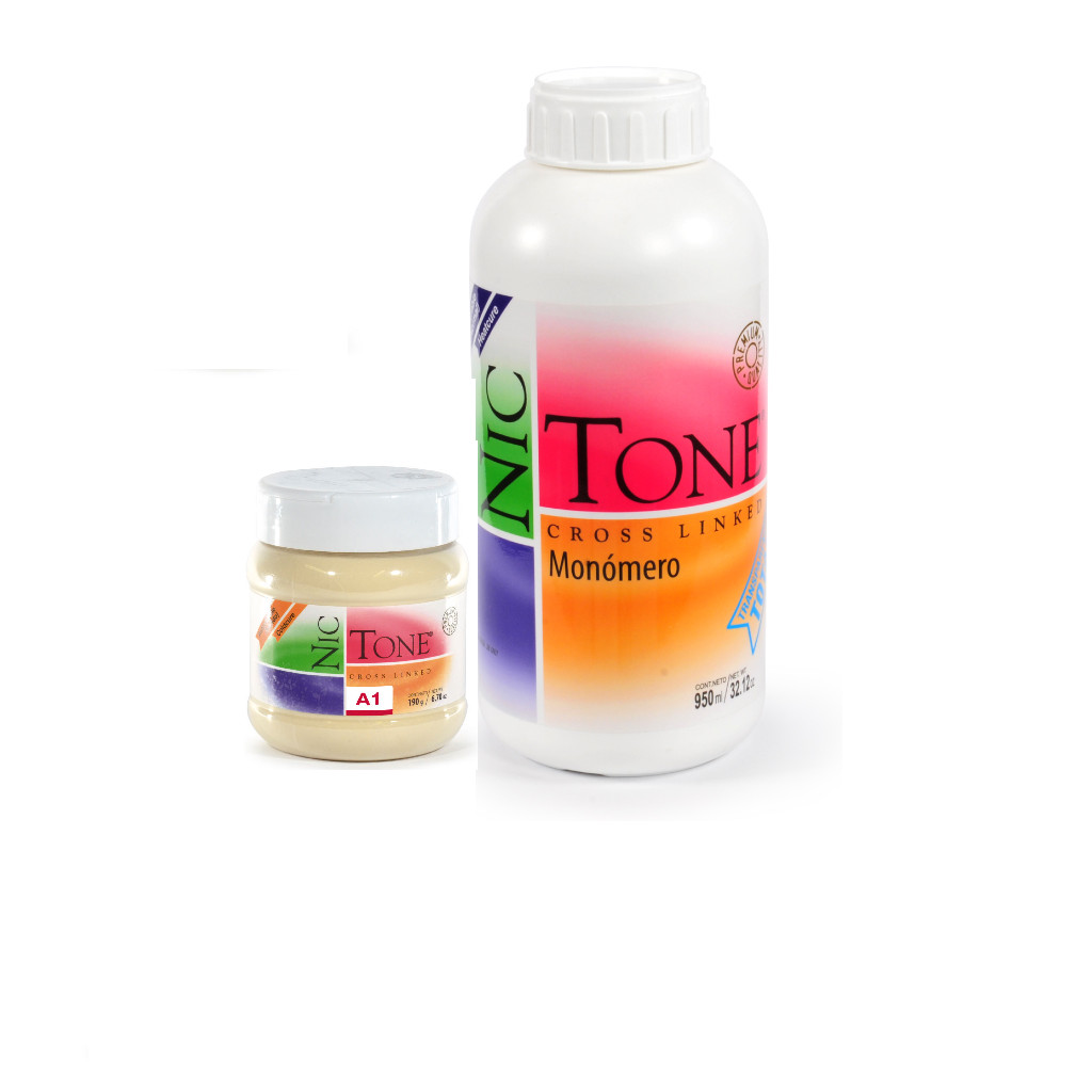 NIC TONE Autocurable Coldcure Acrylic Resin Powder All Shades AND Liquid by MDC