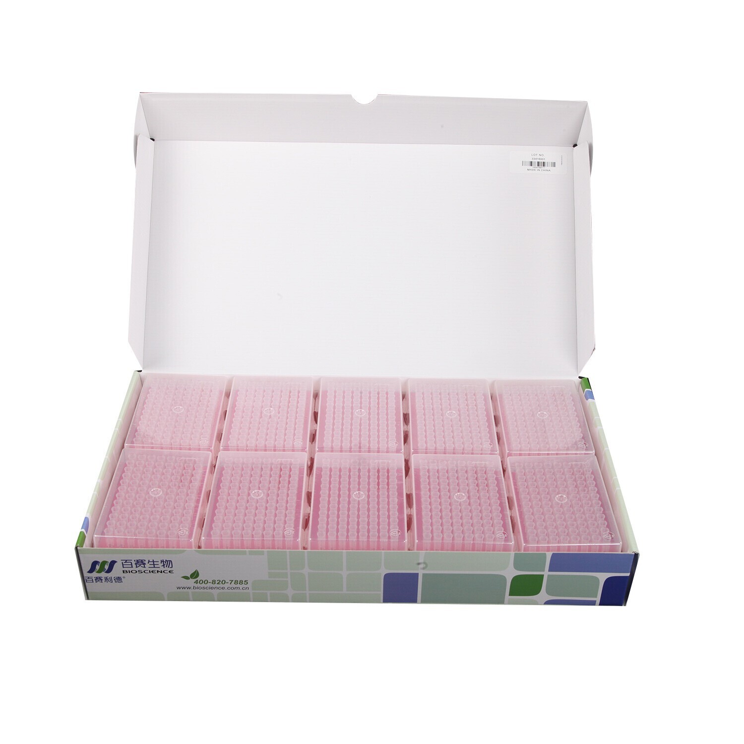 10Packs 20uL Pipette Filter Tips, Racked