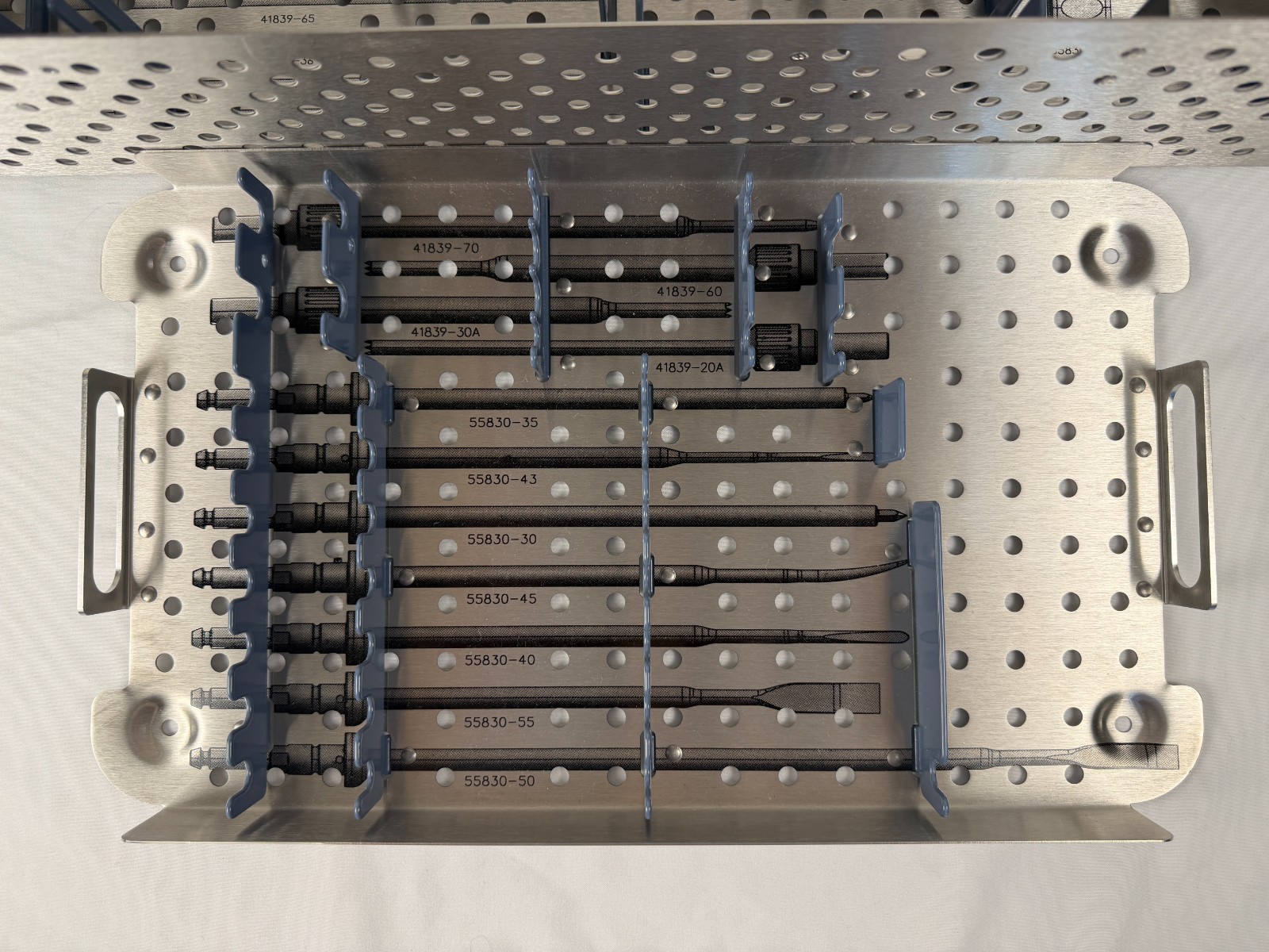 Brainlab Universal Spine Instrument Sterilization Tray w/ Lid Neuro