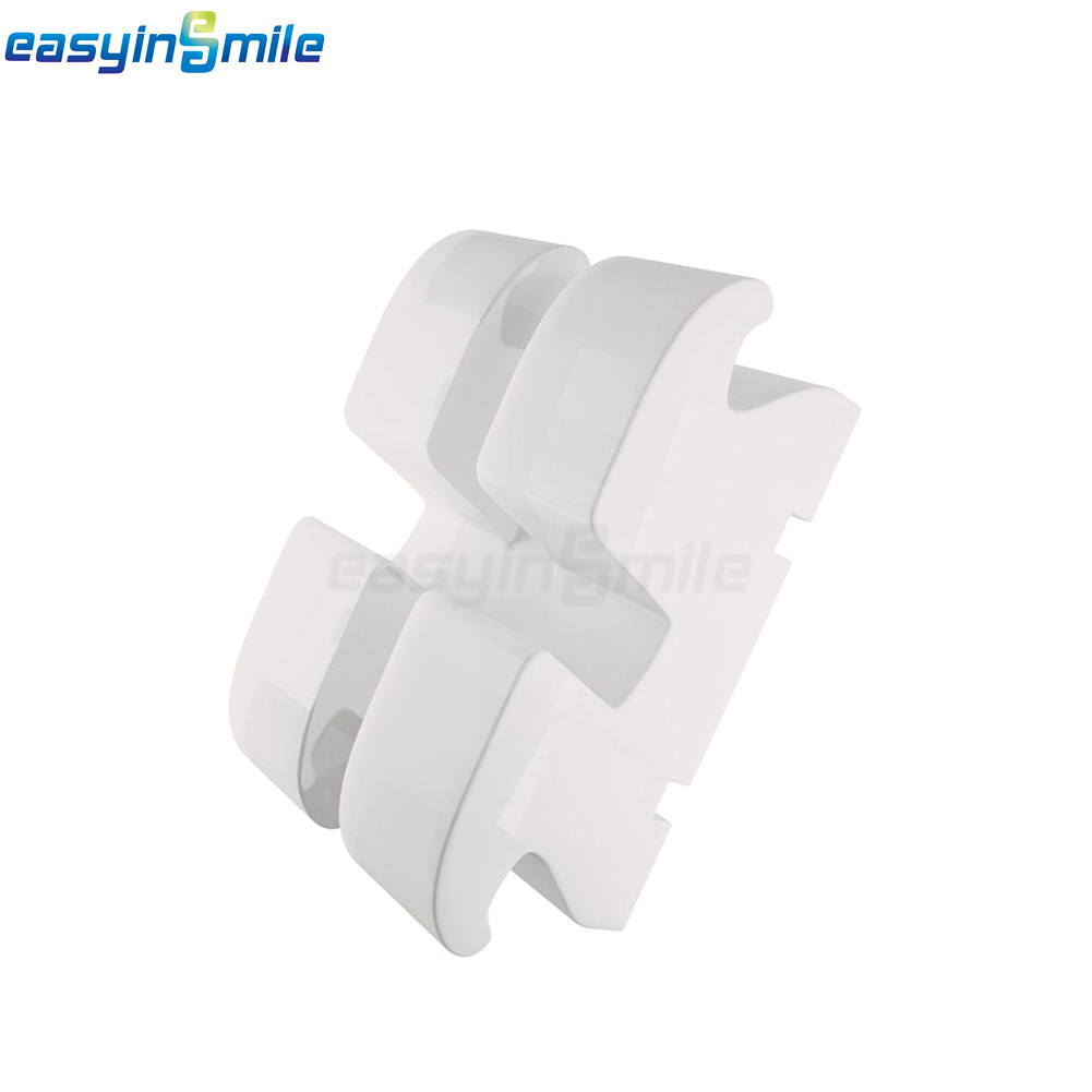 5Kits Dental Orthodontic Brackets Ceramic Clear Mesh Base ROTH 345 Hook 022