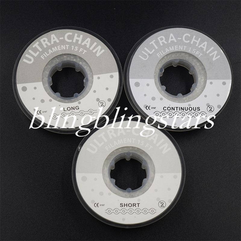 Dental Orthodontic Elastic Power Chain Rubber Band Long/Short/Continuous Clear