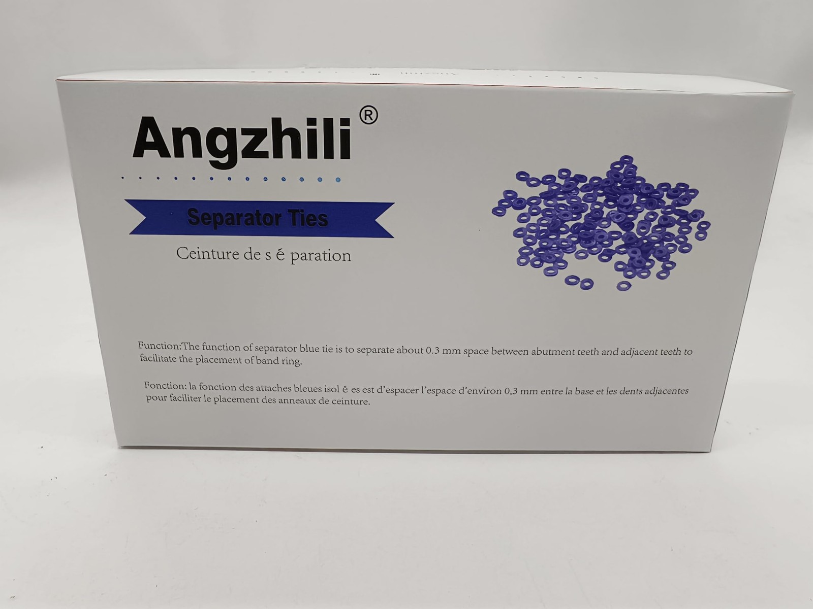 Angzhili 1000pcs/bag Dental Orthodontic 1000 Count (Pack of 1), blue
