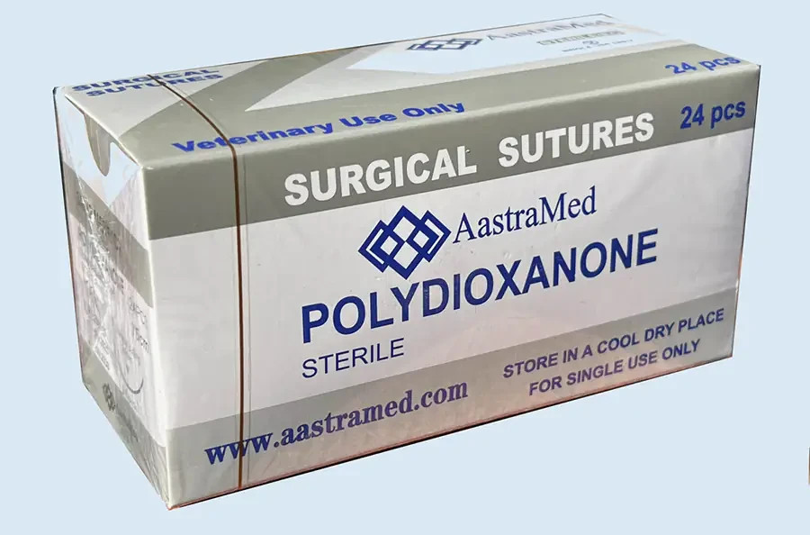 Veterinary Suture 2/0 PDS/PDO Dental Medical 48ct (2 Boxes) 30mm