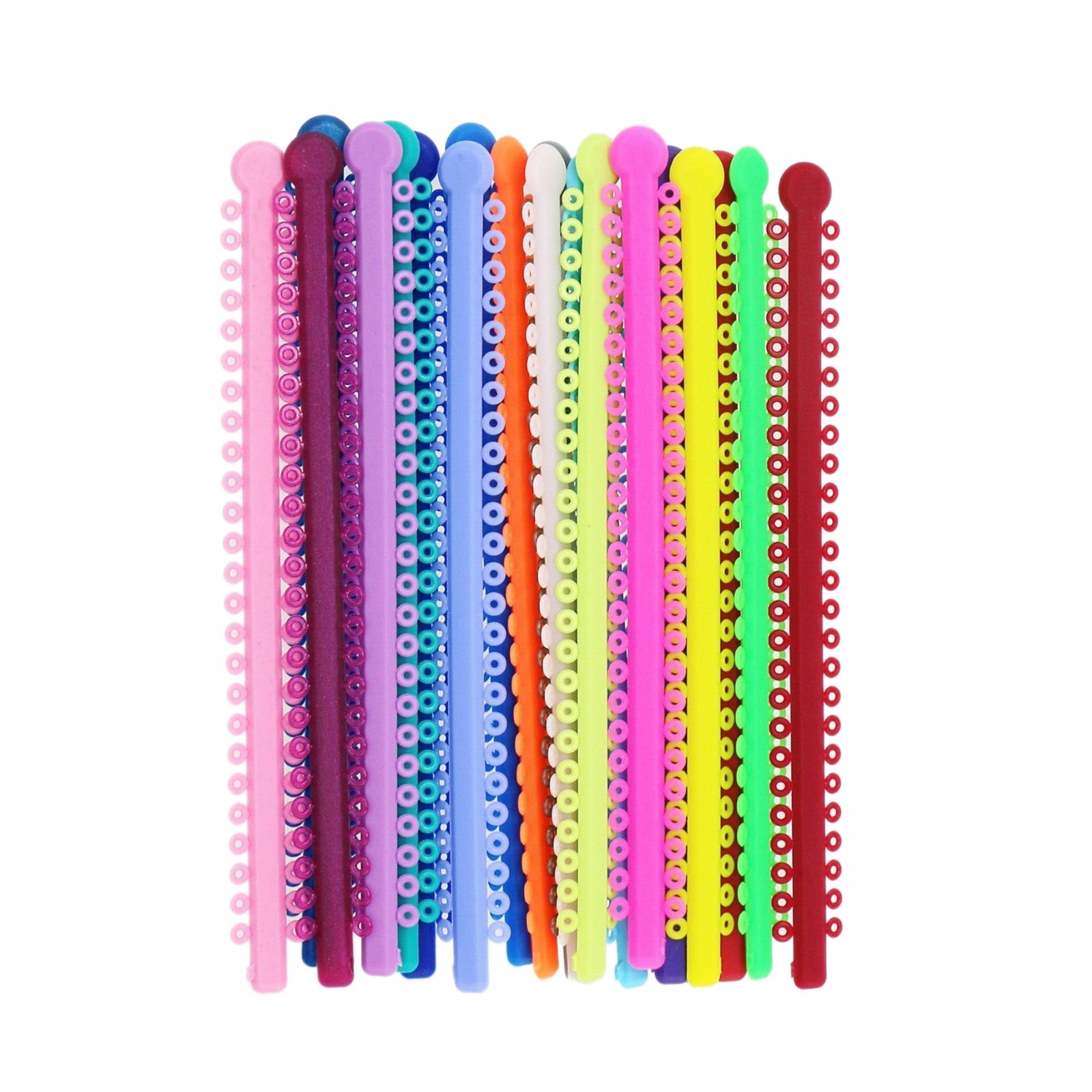 1000pcs DENTAL Mixed Color Orthodontic Elastics Ligature Ties Braces Rubber Band