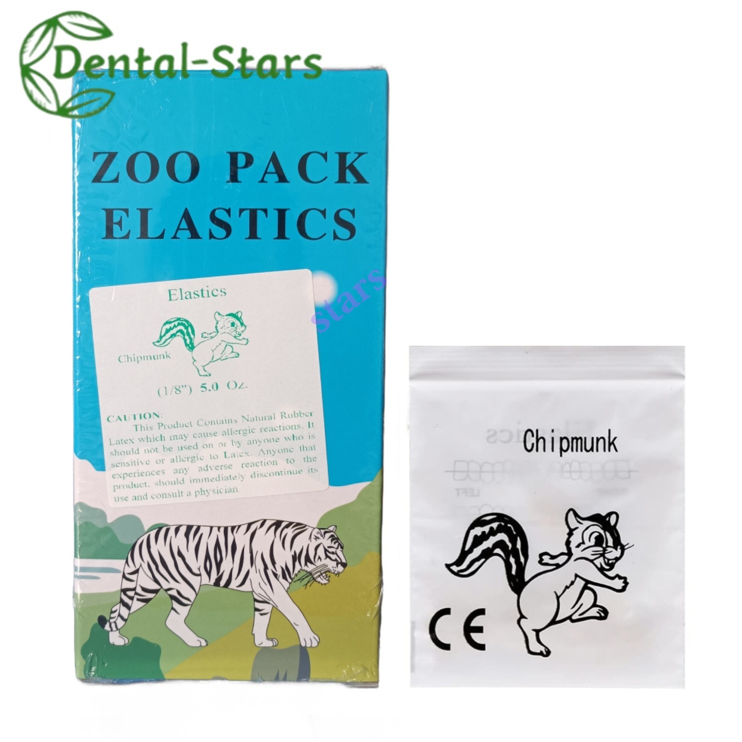 5000Pcs Dental Orthodontic Zoo Elastics Rubber Bands Latex Braces 3.5/5.0/6.5 OZ
