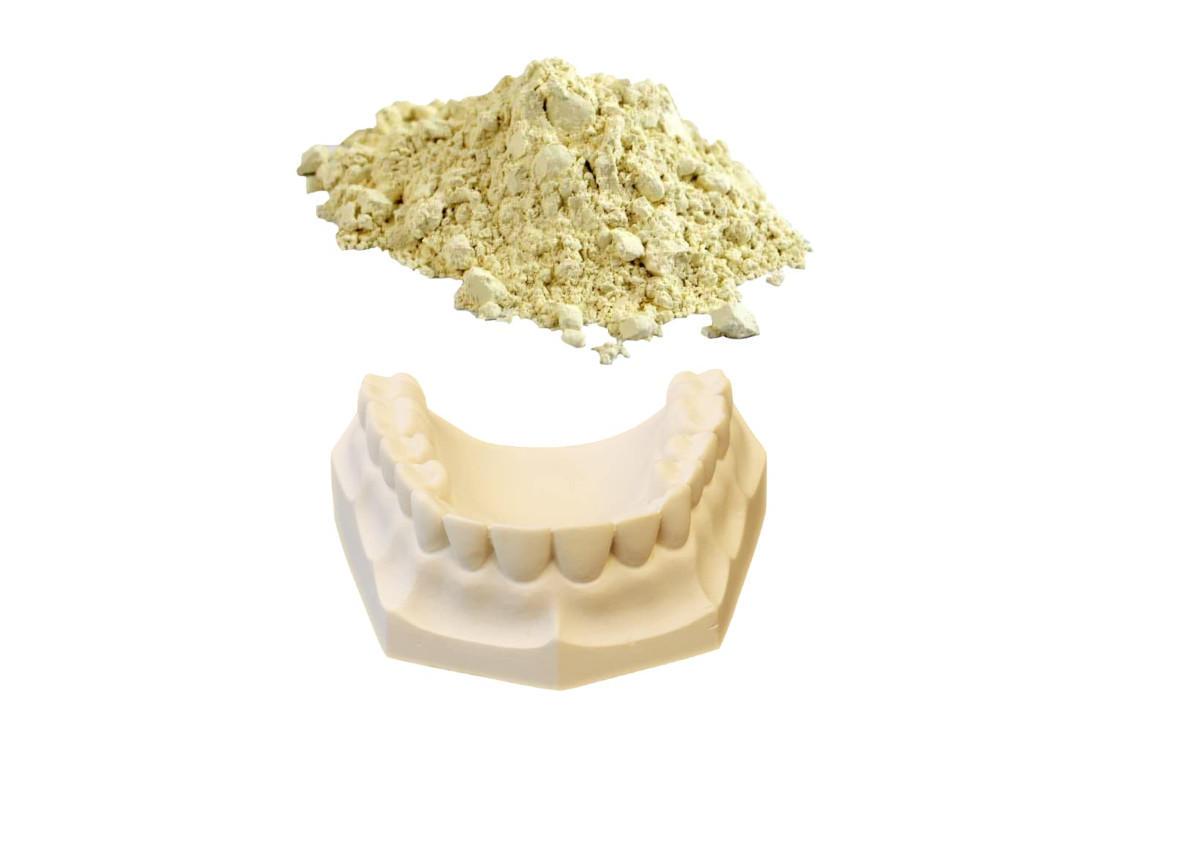 DENTAL LAB BUFF STONE GYPSUM TYPE III YELLOW ALL PURPOSE COMPOUND 1 Lb. (454 g)