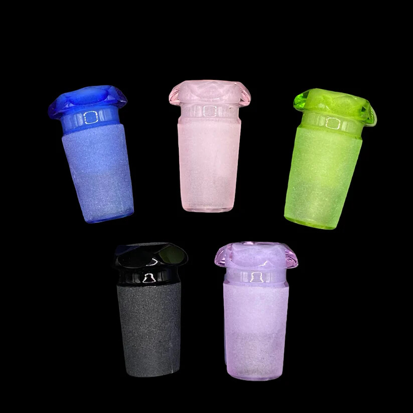 14mm Male to 10mm Female Faceted Color Glass Adapter Reducer