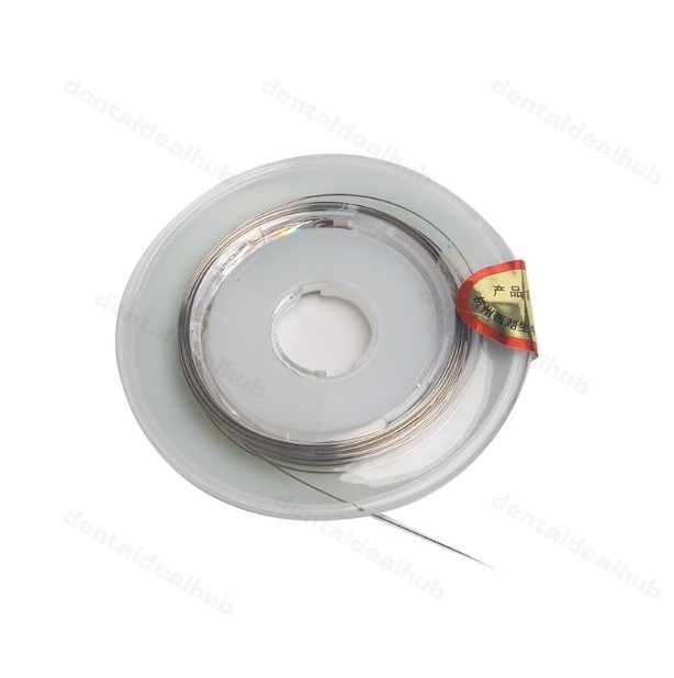 Xihubal Stainless Steel Orthodontic Wire 5m Spool Round Archwire 0.012-0.020