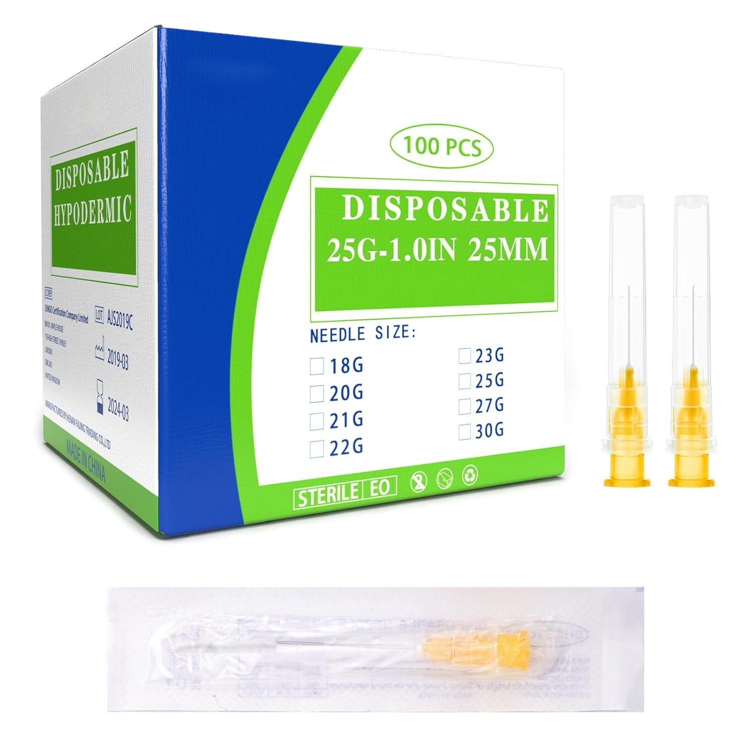 High-Quality 100 pcs 25 Ga 25mm Needle Set – Secure Connections for Measurement