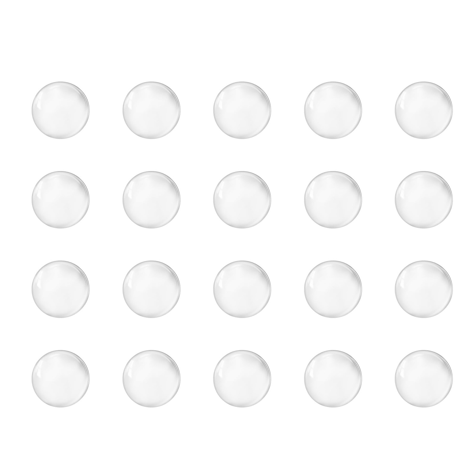 uxcell 6mm Solid Round Clear Glass Ball Boiling Stones Soda Lime 6mm, white