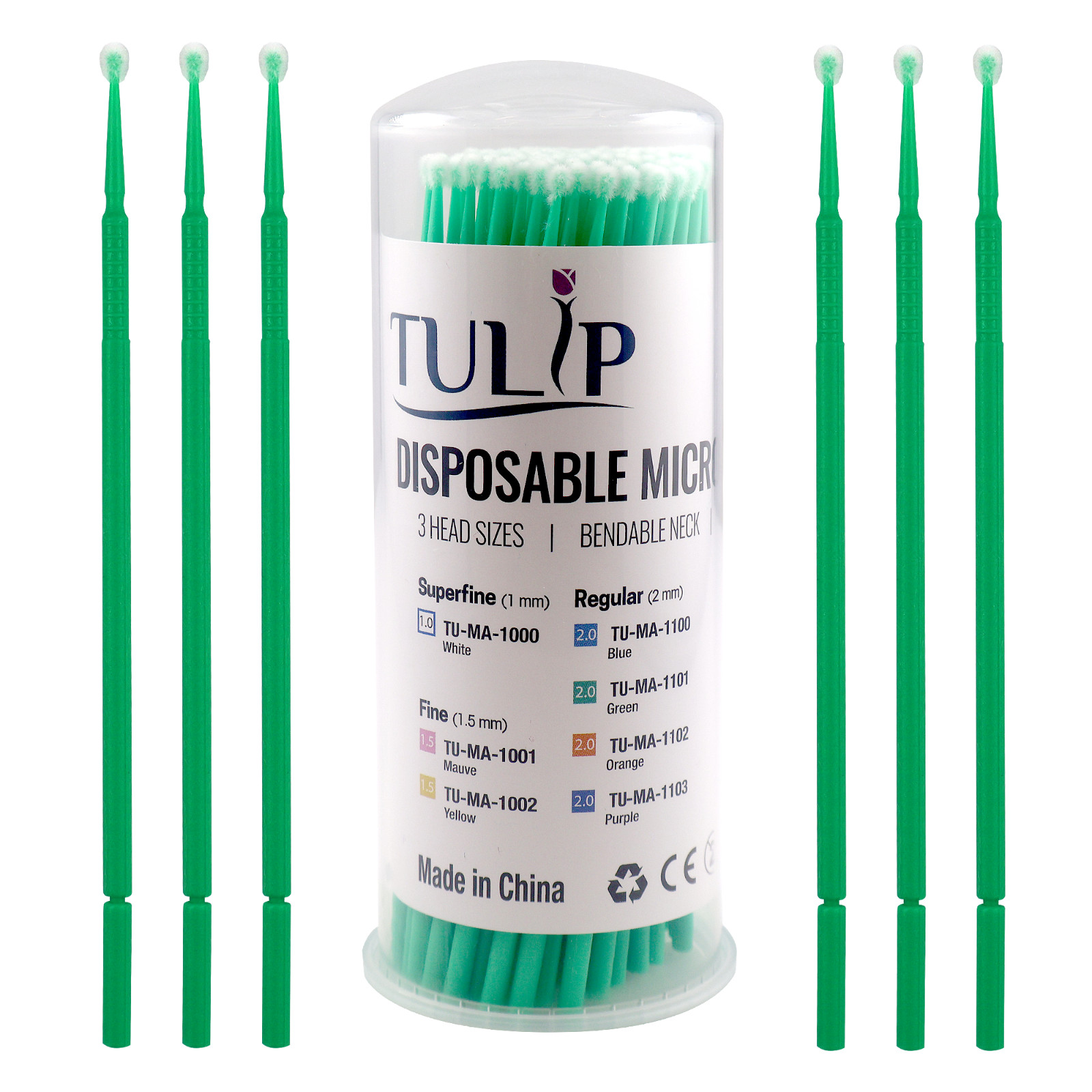 400 Dental Micro Applicators Brushes Disposable Bendable Fine Regular Superfine