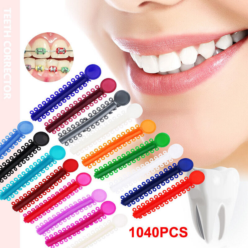 1040pcs Dental Orthodontic Ligature Ties Braces Elastic Rubber Bands ORA