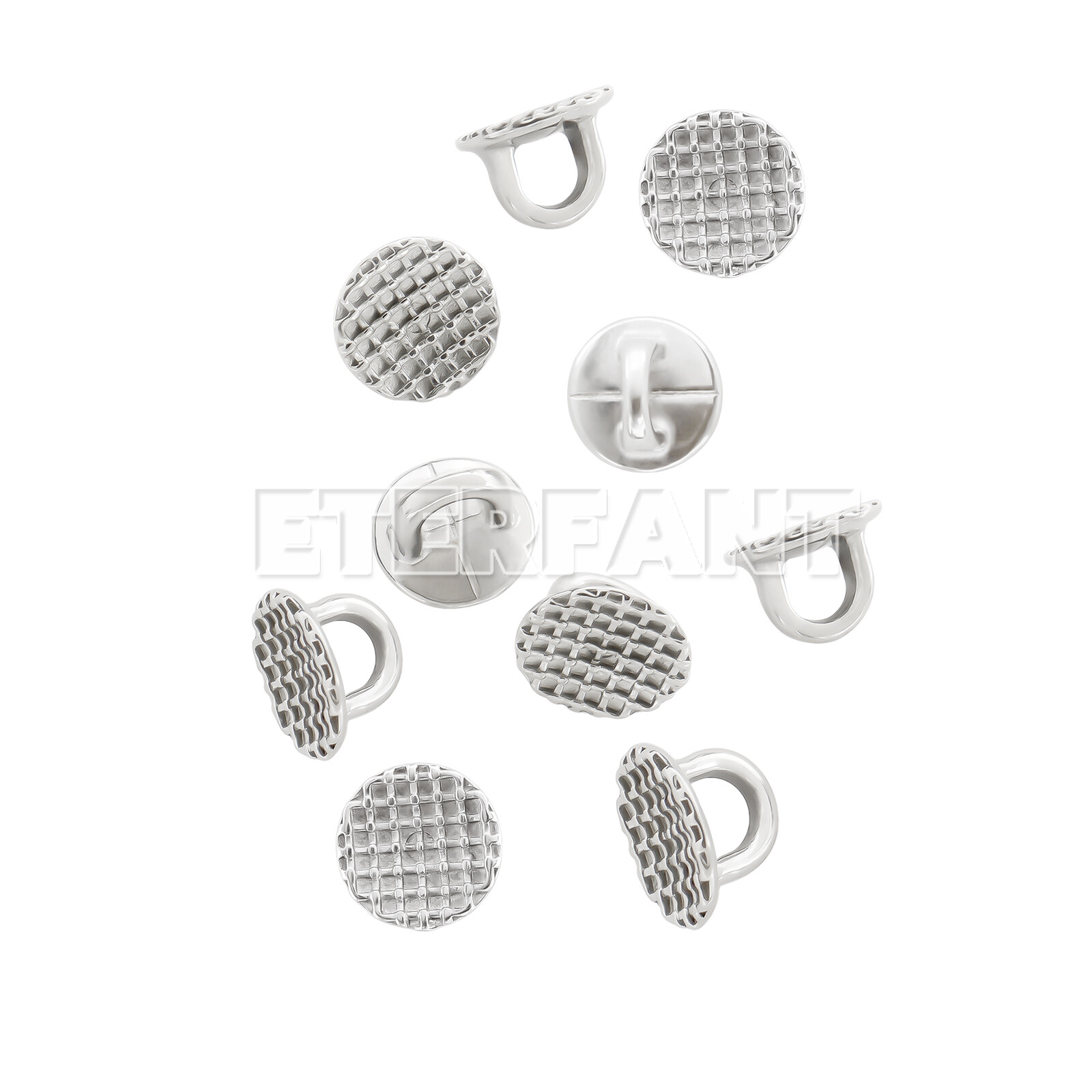 10PCs ETERFANT Dental Ortho Lingual Button Bondable MIM Direct Eyelet Round Base