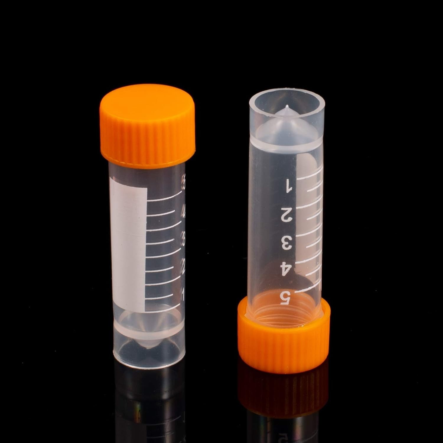 Durable 5ml Flat Bottom Plastic Vials with Screw Caps – Ideal for Solid & Liquid