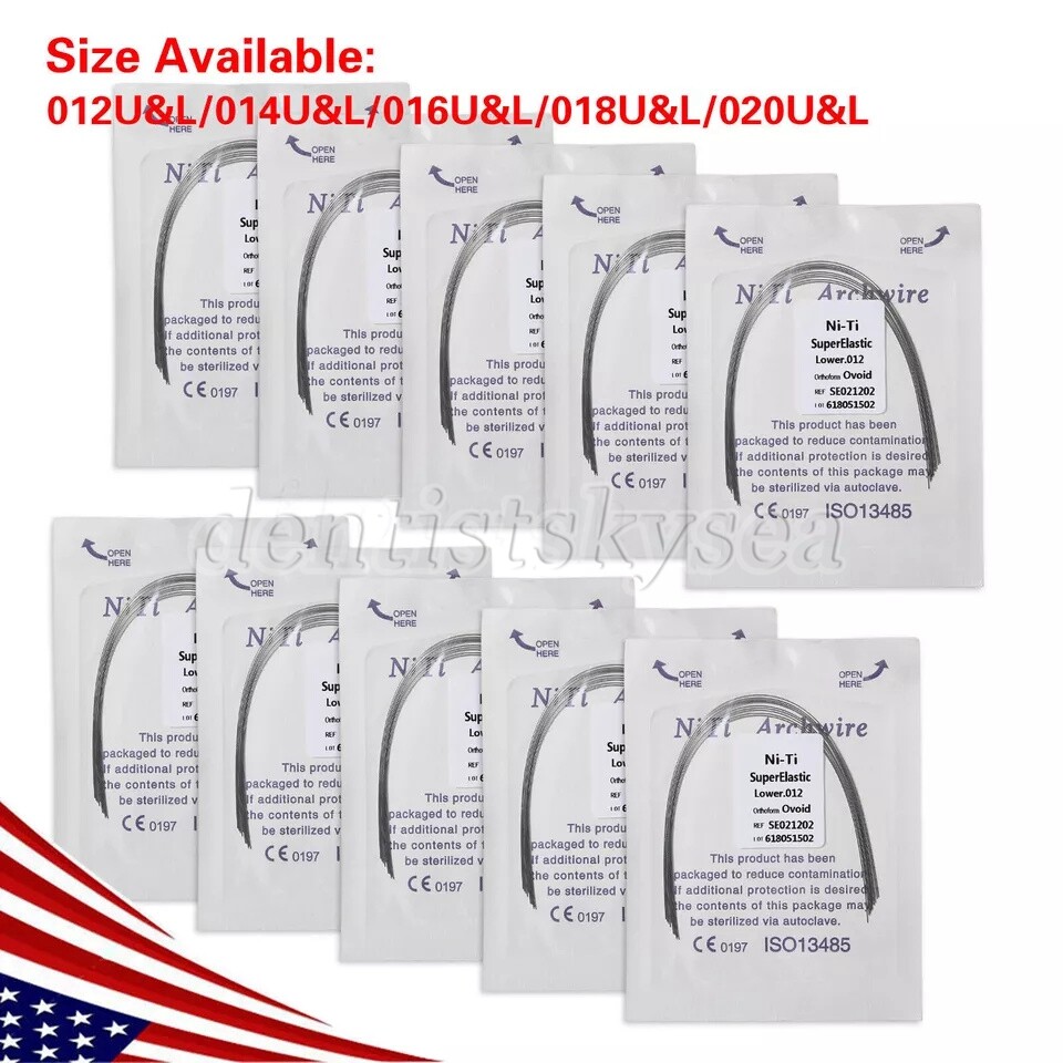 Dental Super Elastic Niti Round Arch Wires Arch Wire for Bracket Braces Alambre