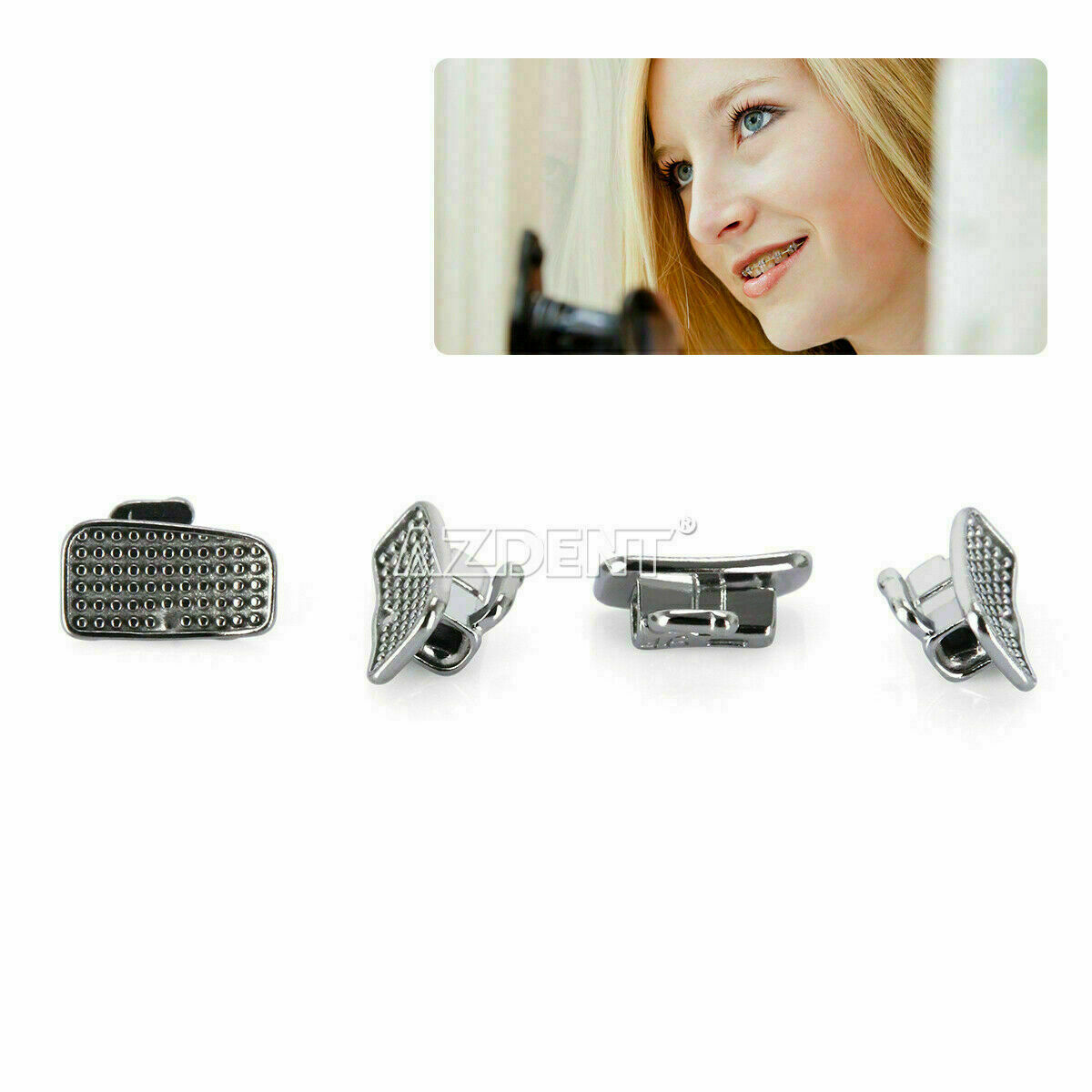200pc Dental Orthodontic Buccal Tube Bondable Monoblock Non-Convertible MBT/Roth