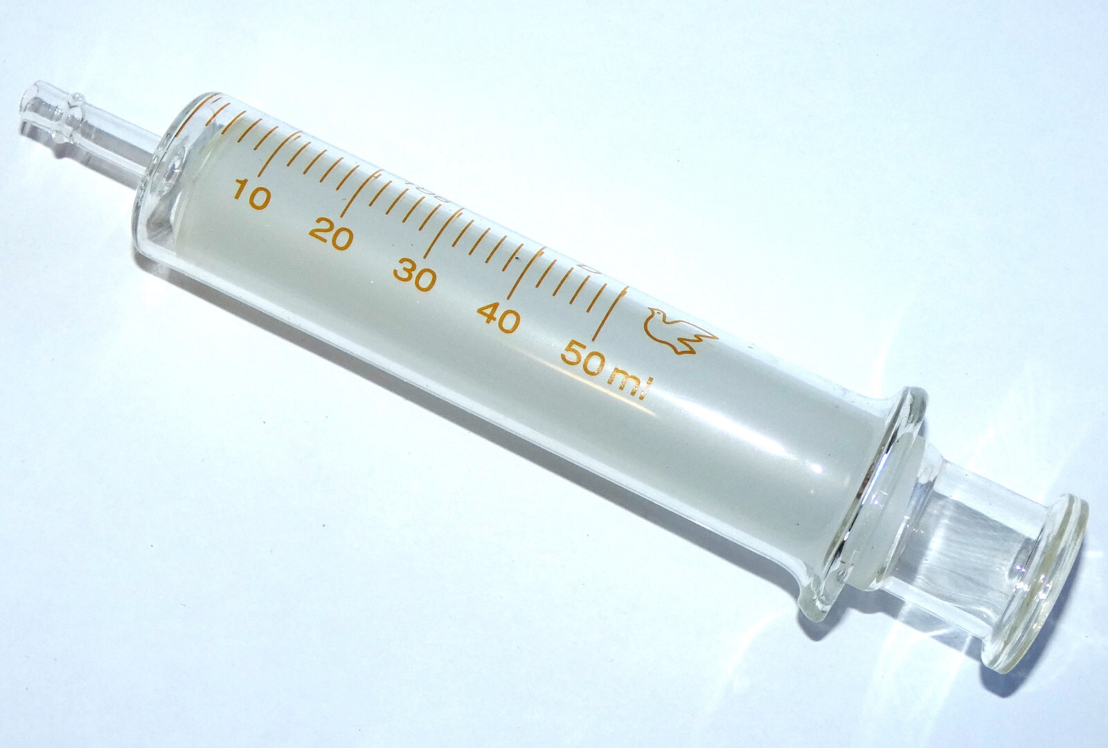 Glass syringe 5/10/20/50/100 ml cc re-usable lab ink sampler no needle New