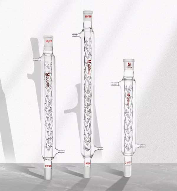 200mm-600mm Double Layer Distillation Column Lab Glass Equipment ca