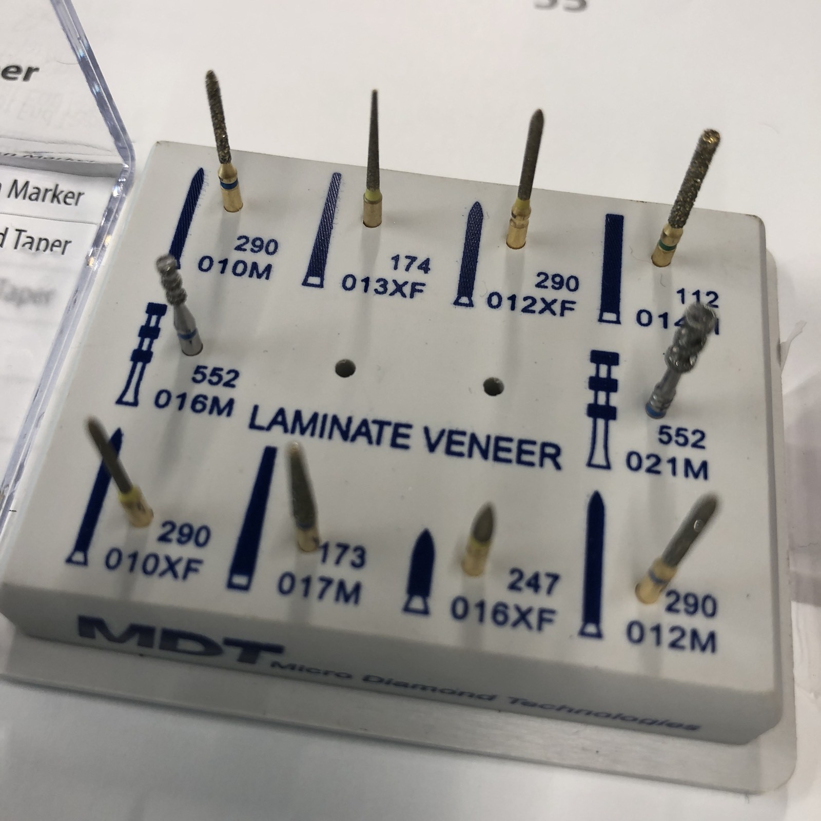 MDT Dental 1 The Laminate Veneer Kit FG Diamond Burs & autoclavable