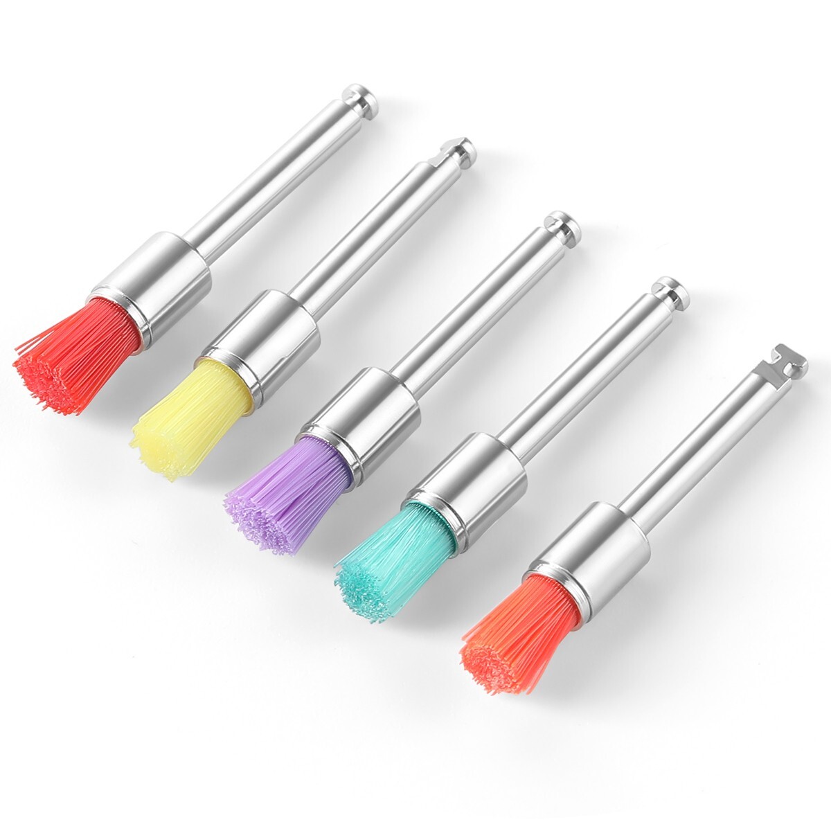 100pcs AZDENT Dental Colorful Nylon Prophy Brushes Flat Latch Type RA PB-330