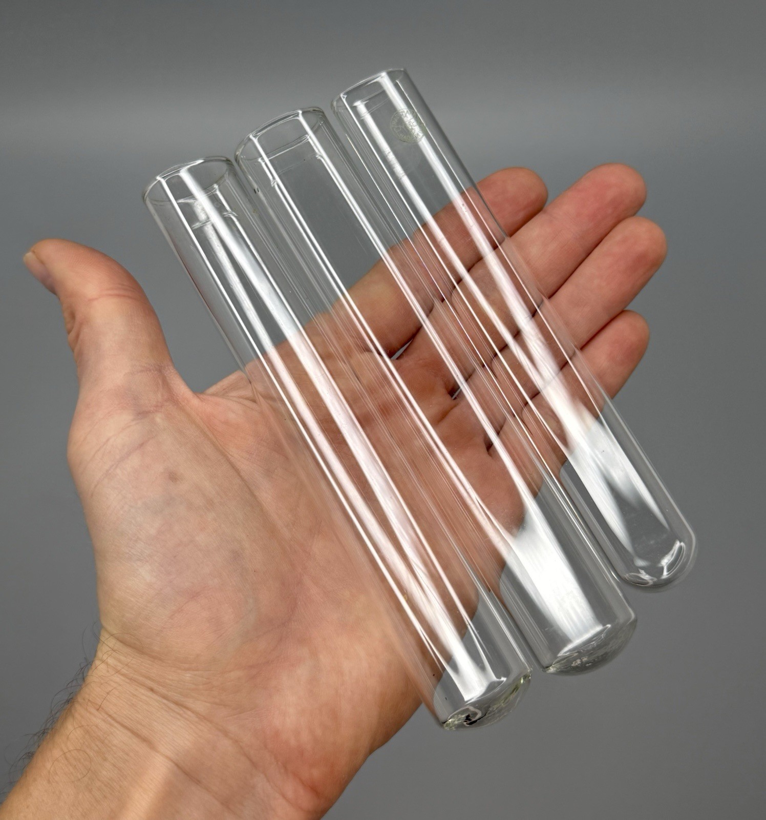 ⭕️ LOT OF 17 PYREX LAB GLASSWARE TUBES FLASKS CYLINDERS GERMANY BOROSILICATE