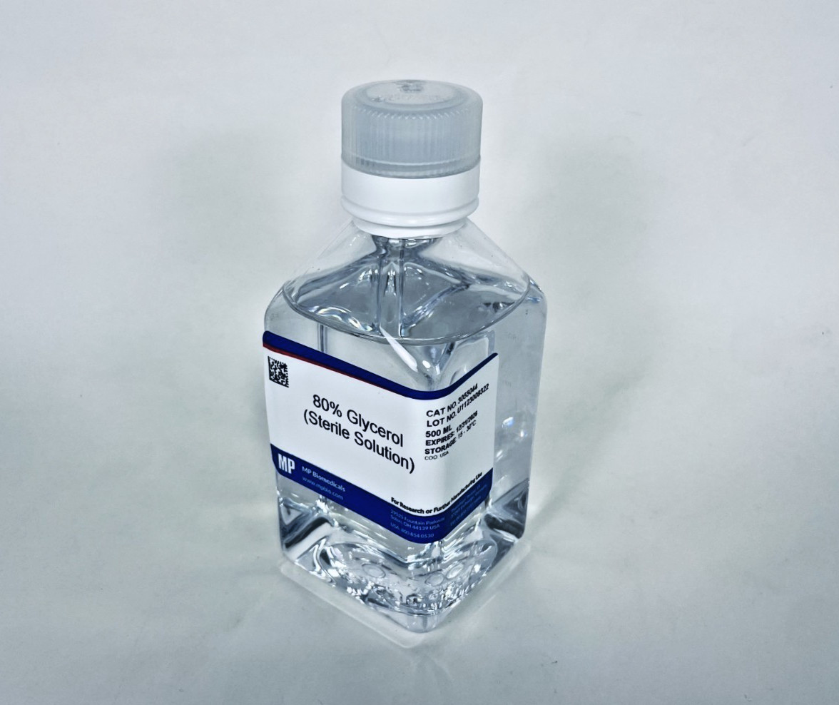 MP Biomedicals 80% Glycerol Sterile Solution 500mL Sealed EXP 2026 3055044