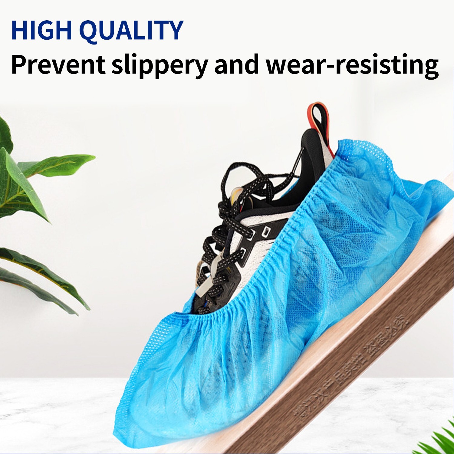 50 Pair Disposable Shoe Covers Non-Slip Boot Shoes Protector Non-Woven 2 Colors