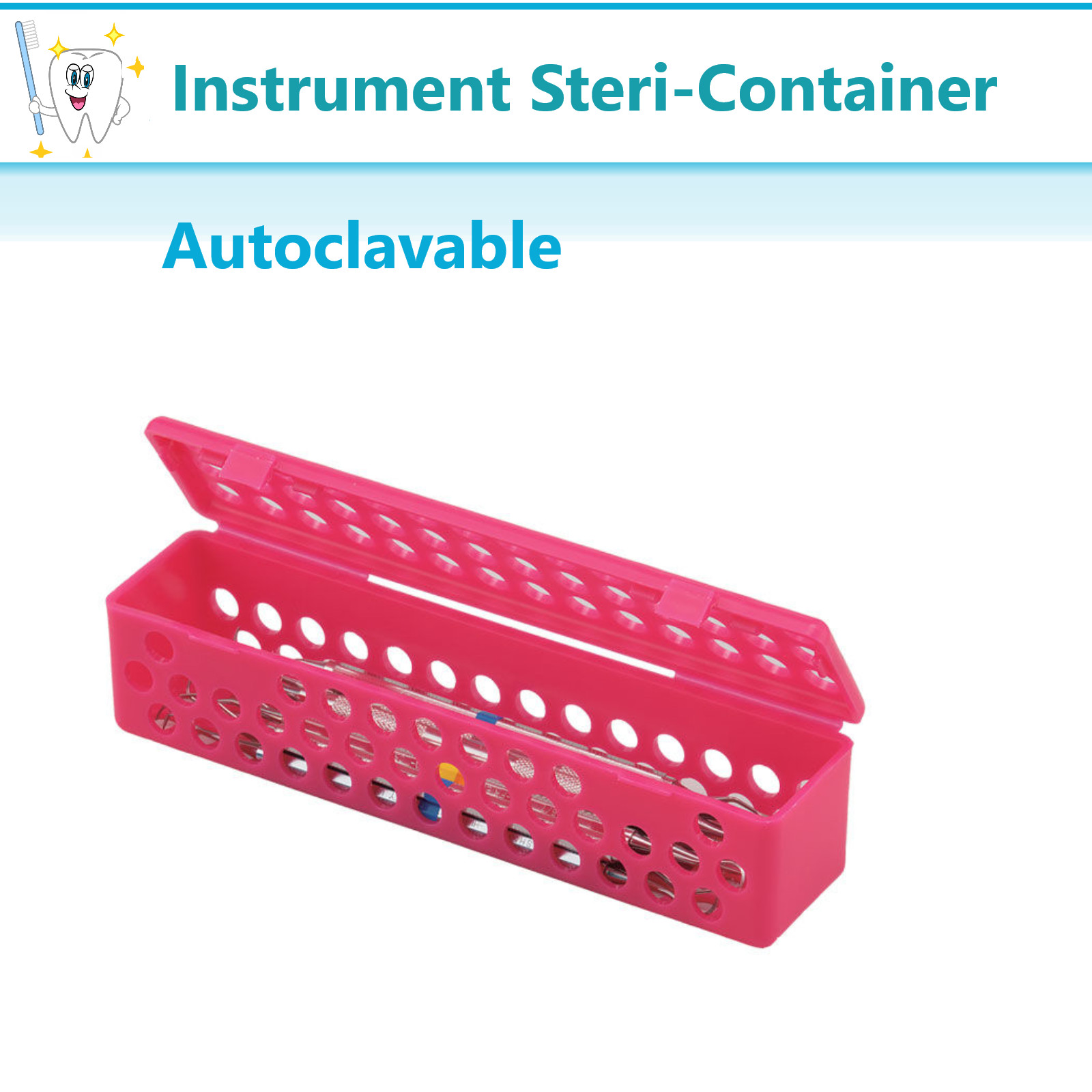 Dental Surgical Medical Instrument Sterilization Plastic Cassette Autoclavable