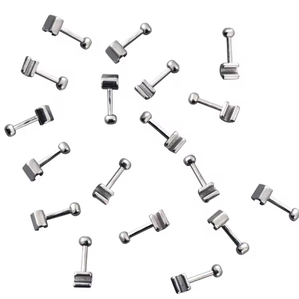 10pcs/pack Dental Orthodontic Crimpable Hook Long/Medium/Short Stainless Steel