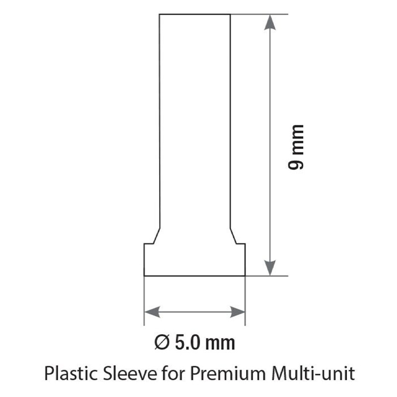 5x Set Dental Angulated 30° Multi-Unit 1.6 NP Conical 2.25mm + Plastic Sleeve