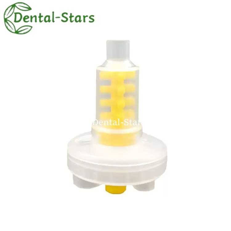 50/1000Pcs Dental Dynamic Mixing Tips for Impression Material Yellow Tips 5:1