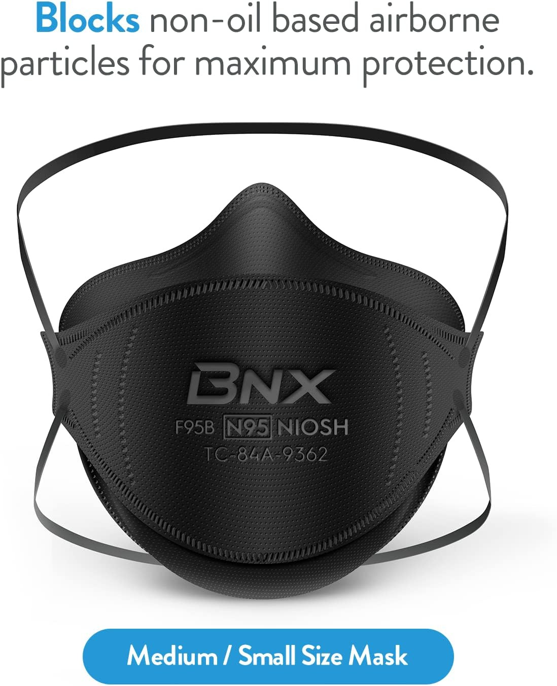 N95 Mask NIOSH Certified MADE IN USA Particulate Respirator Protective Face Mask