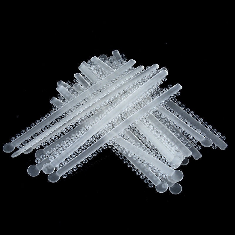1000Pcs/Pack Dental Orthodontic Ligature Elastic Rubber Bands Braces Clear/Black