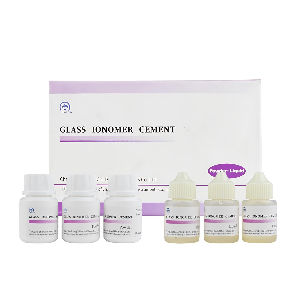 3x Dental Glass Ionomer Cement for Fixing of Crown & Bridges PL Set