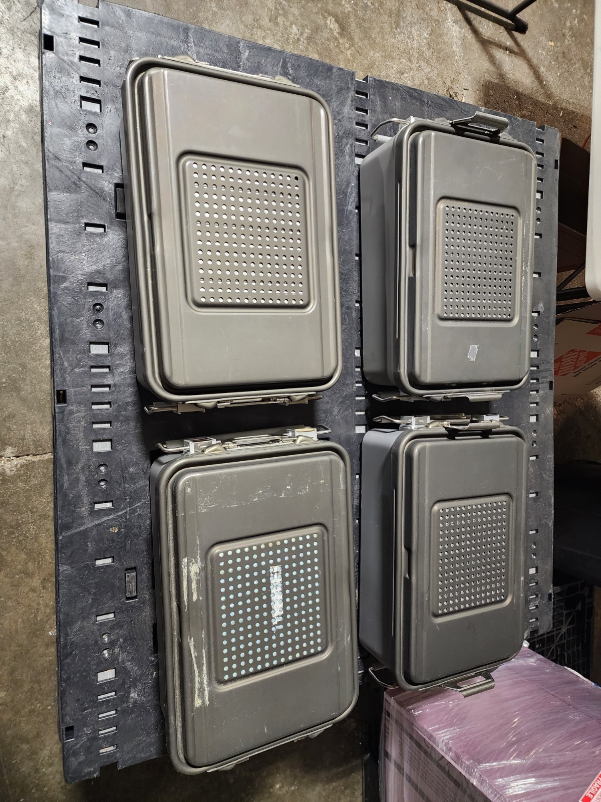 V. Mueller Genesis Sterilization Container System Lot 16 Mixed Sizes 3″–7″