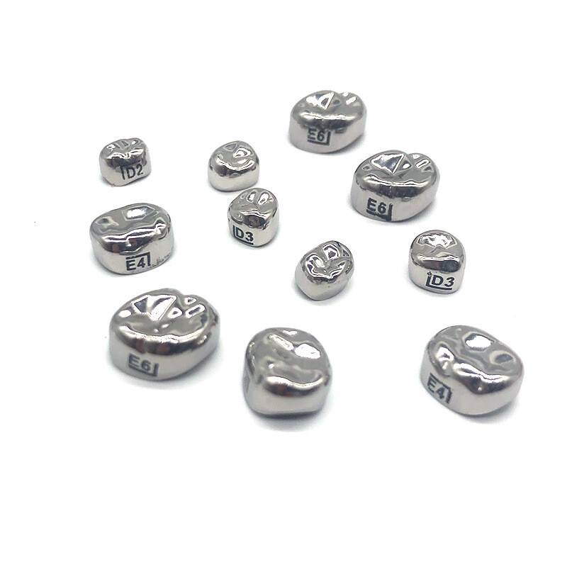 48/96PCS Dental Crown Primary Molar Pediatric Crowns Kids Adult stainless steel
