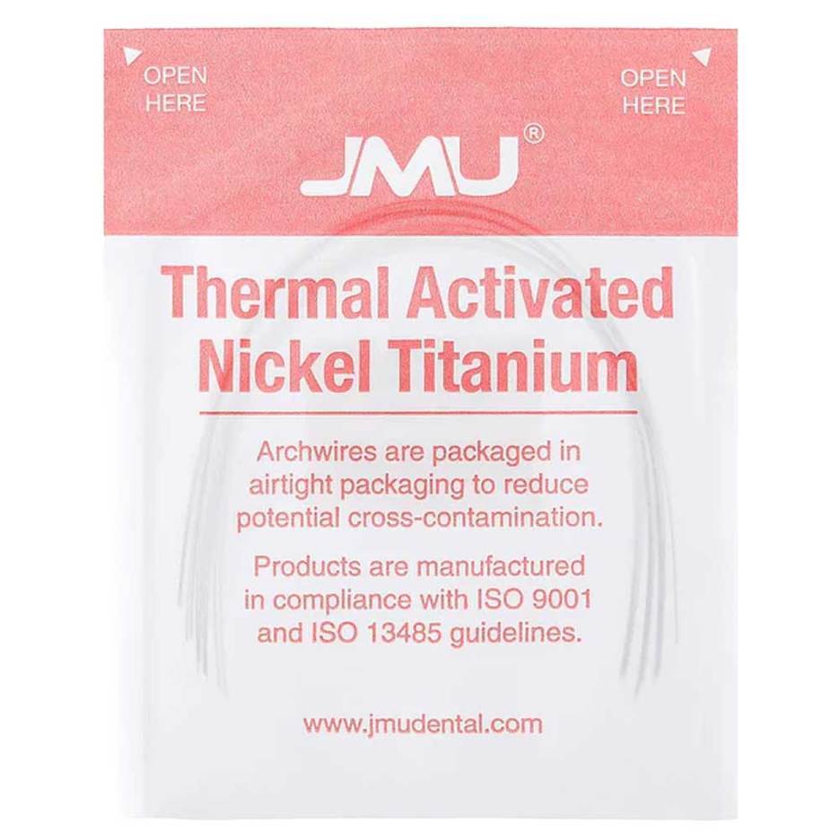 JMU Thermal Activated NiTi Archwire, Over-Expanded, Round 0.020″