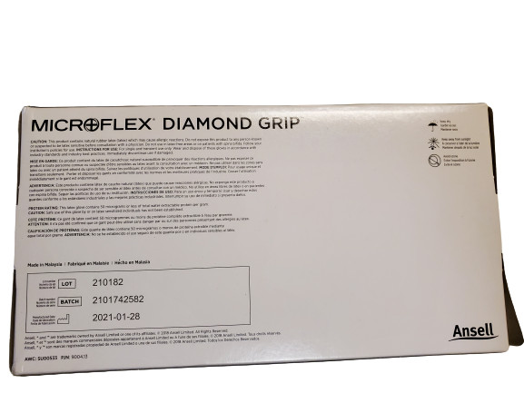 Ansell MF-300-M Exam Gloves,Rubber Latex, Powder Free, Medium 100 count