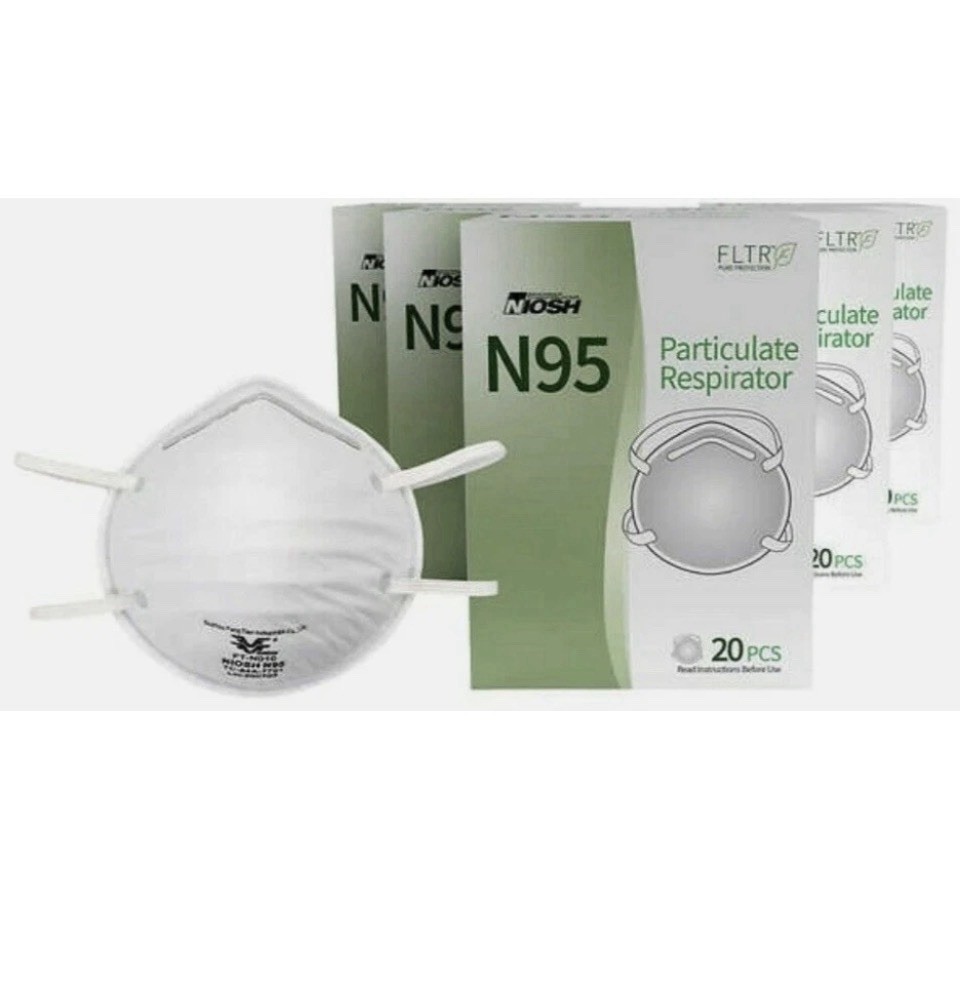 NIOSH FLTR Pure Protection Particulate Respirator N95 Mask 100-Pack