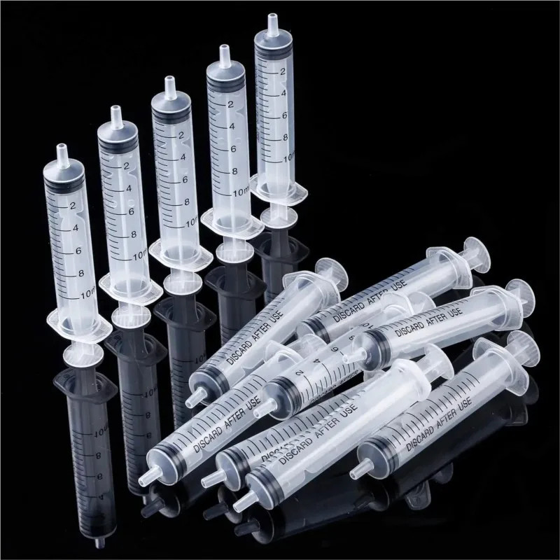 Plastic Syringes 10Ml without Needle Glue Nutrient Measuring Industrial Veterina