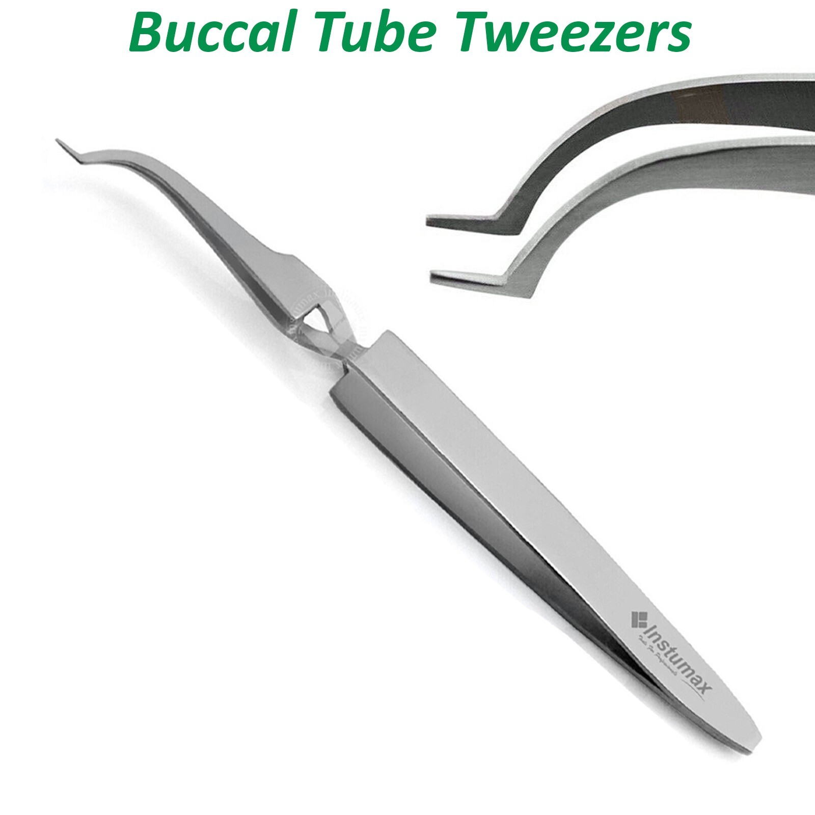 10 Pieces Dental Buccal Tube Tweezers Slim Orthodontic Bracket Placing Holding