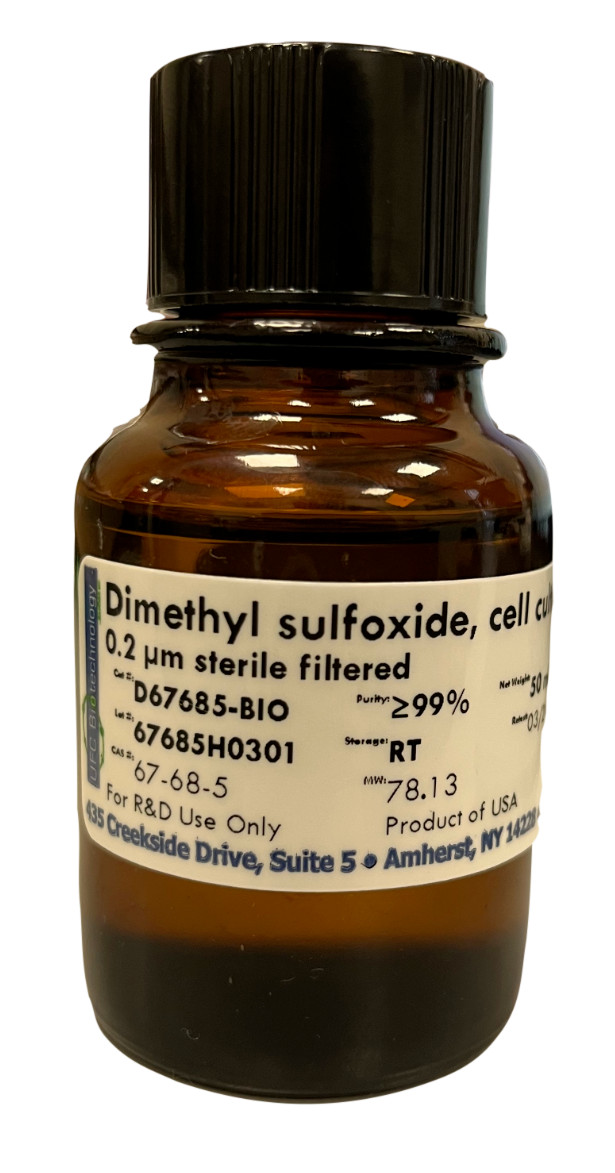 Dimethyl Sulfoxide (DMSO), Cell Culture Grade, Sterile Filtered – 50mL