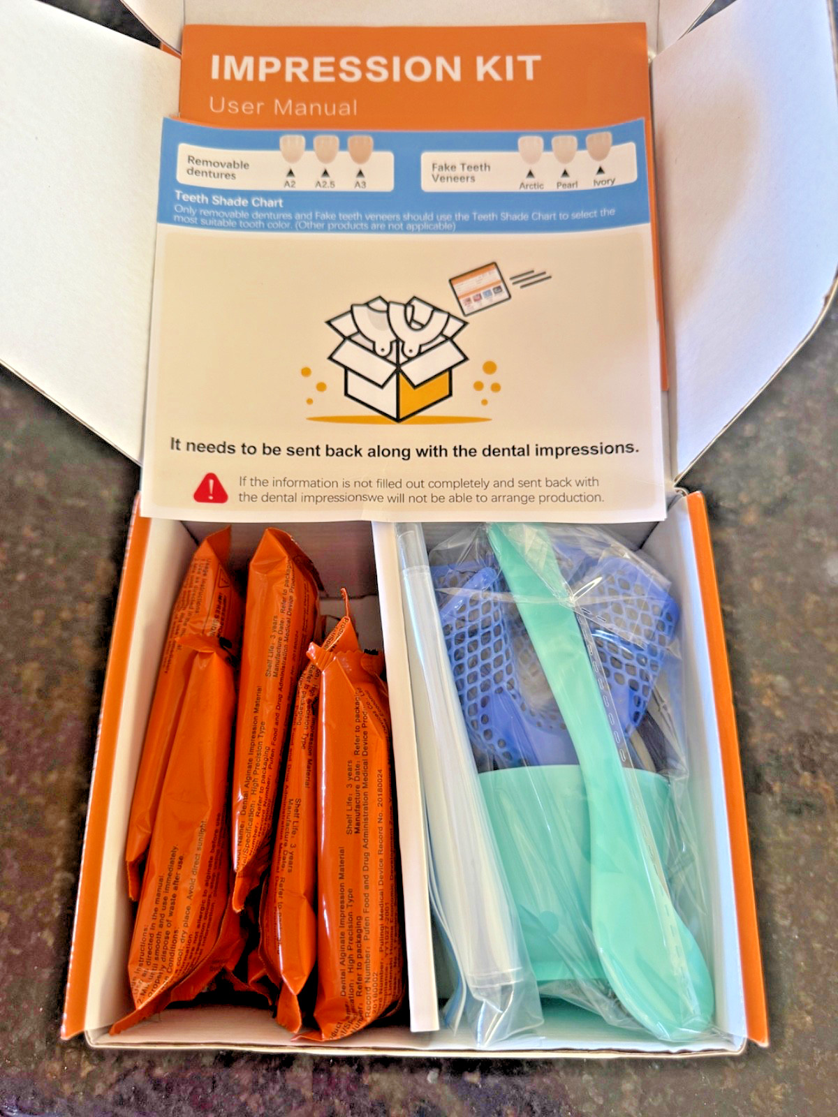 Dental Impression Kit-10 pc | Easy at Home Mold for Dentures or Individual Tooth