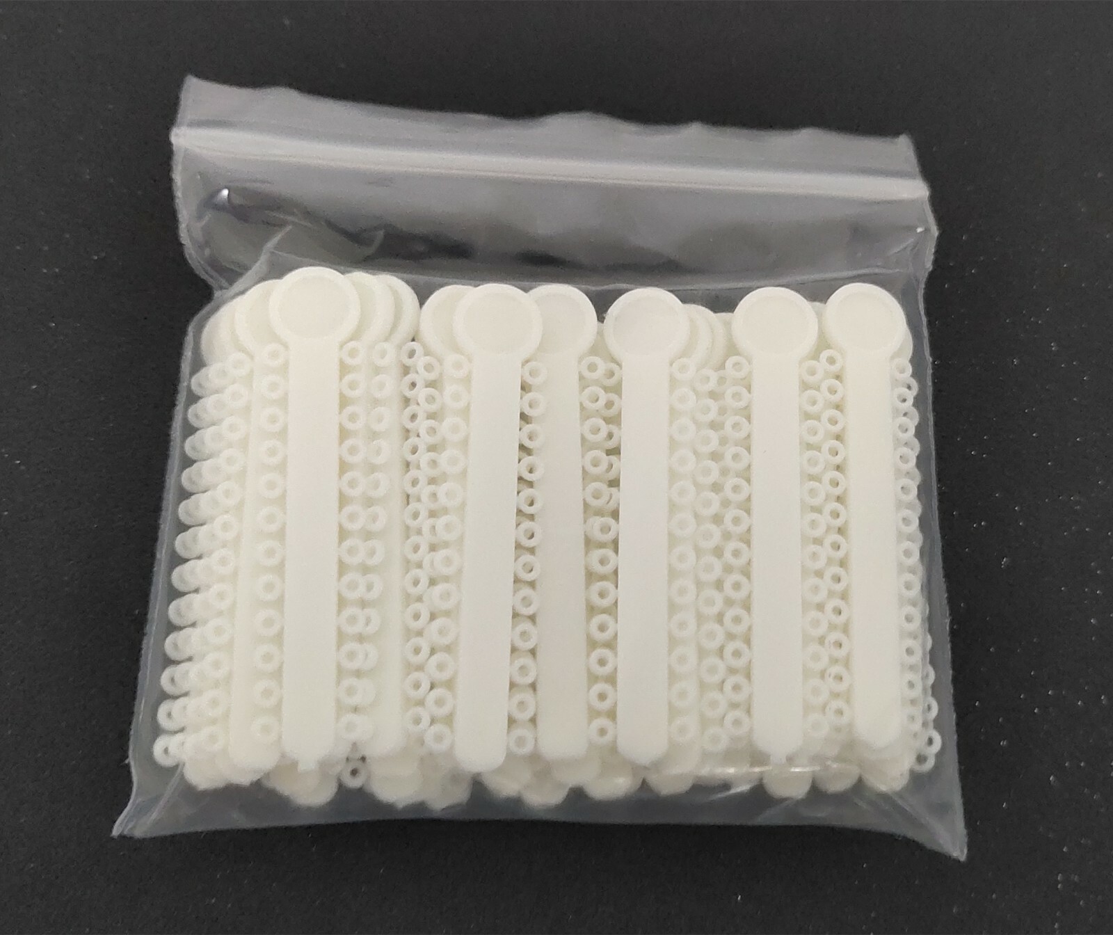 2 Packs 2016Pcs Dental Elastic Ligature Ties Rubber Bands White 1008Pcs/Pack
