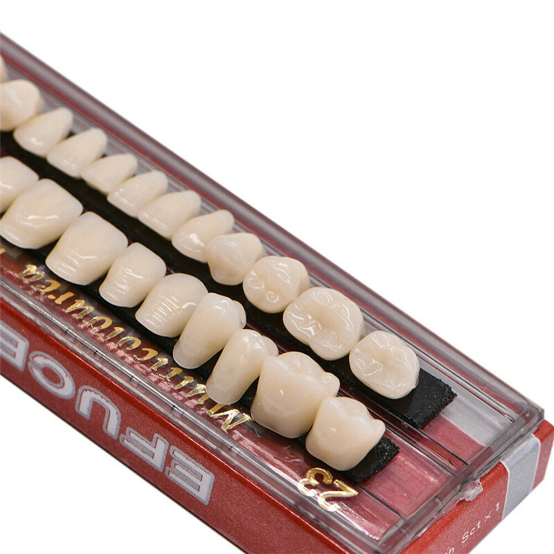 15 Sets Denture 23# Shade A2 Acrylic Resin Full Set Teeth Upper Lower Dental US